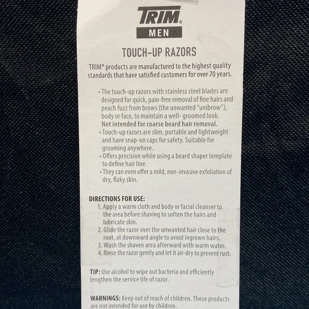 Trim - Men’s Touch-up Razors